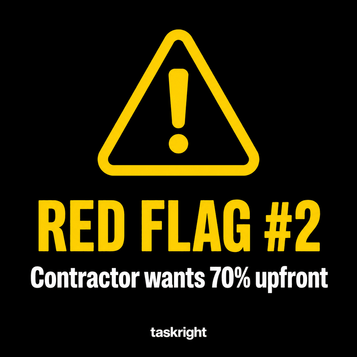 Red Flag When Your Renovation Contractor Demands 70 Upfront